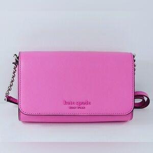 Kate Spade Cameron Small Flap Crossbody Bright Peony NWOT 🩷